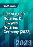 List of 6,000 Notaries & Lawyers-Notaries Germany [2023]- Product Image